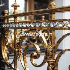 Fancy Brass Crystal Railing Designs CR-6121
