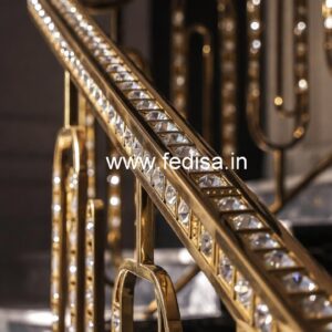 Rich Look Brass Crystal Railings CR-6124