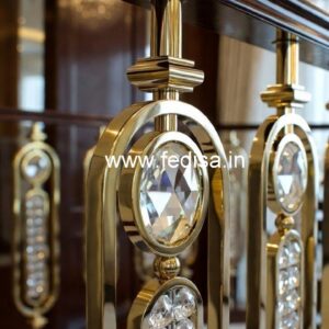 Designer Luxury Brass Crystal Railings CR-6131