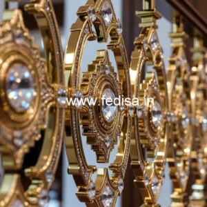 Brass Crystal Railing for Grand Interiors CR-6134