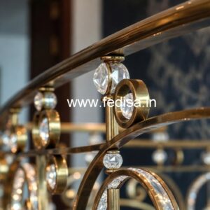 Decorative Crystal Brass Railings CR-6139