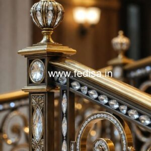 Brass Crystal Railings for Modern Homes CR-6148