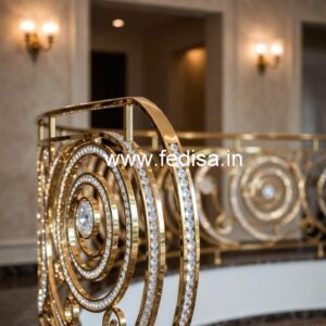 Brass Crystal Railings for Duplex Staircase CR-6158