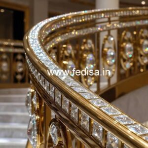 Premium Quality Crystal Brass Railings CR-6164