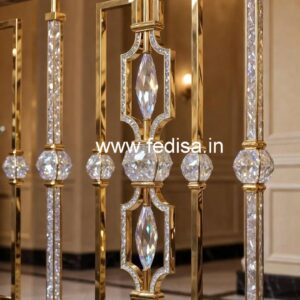 Rich Interior Brass Crystal Railings CR-6169
