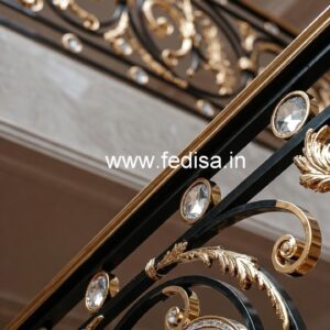 Premium Brass Crystal Railings for Interiors CR-6184