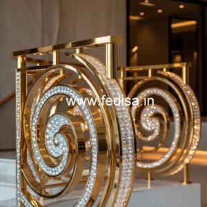 High-End Brass Crystal Railing Concepts CR-6189