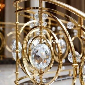 Brass Crystal Railing for Modern Architecture CR-6190