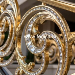 Stylish Brass Crystal Railing Inspiration CR-6196