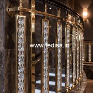 Custom Brass Crystal Railings for Homes CR-6200