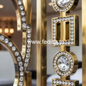 Stylish Crystal Brass Railings for Homes CR-6213