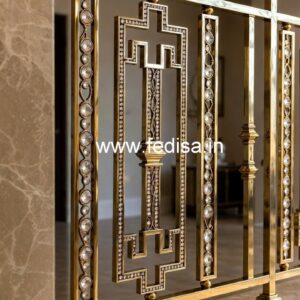 Royal Interior Brass Crystal Railings CR-6220