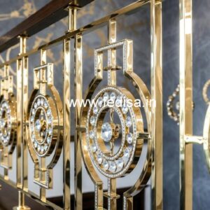 Premium Staircase Brass Crystal Designs CR-6221