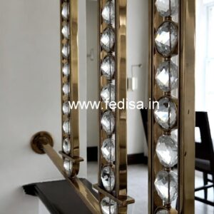 High-End Brass Crystal Railings for Homes CR-6230