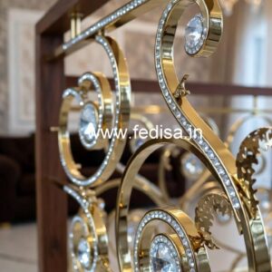Premium Brass Crystal Railing for Villas CR-6241
