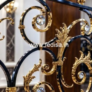 Designer Brass Crystal Railings for Luxury Homes CR-6248