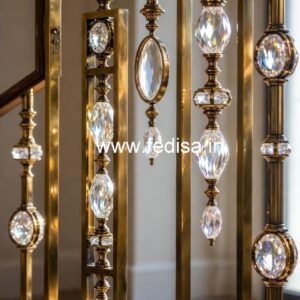 Luxury Brass Crystal Railings for Home Styling CR-6268