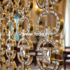 Elegant Brass Crystal Railings for Modern Homes CR-6270