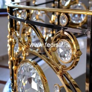 Stylish Brass Crystal Railings for Decor CR-6271