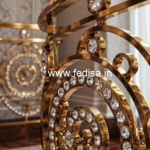 Designer Brass Crystal Railings for Architecture CR-6273