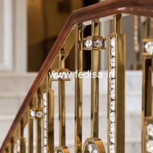 Stylish Brass Crystal Railings for Luxury Living CR-6275