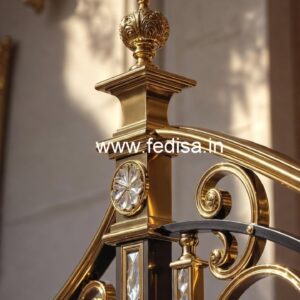 Designer Crystal Brass Railings for Modern Homes CR-6283