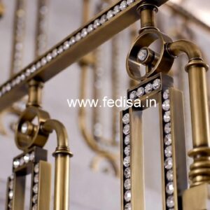 Designer Brass Crystal Staircase Concepts CR-6297