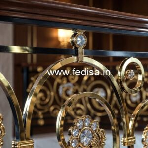 Modern Home Brass Crystal Railing Ideas CR-6298