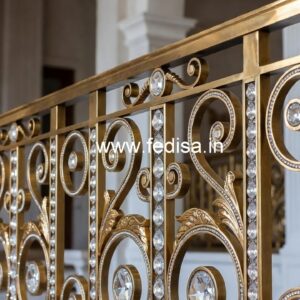 Designer Brass Crystal Railings for Duplex CR-6300