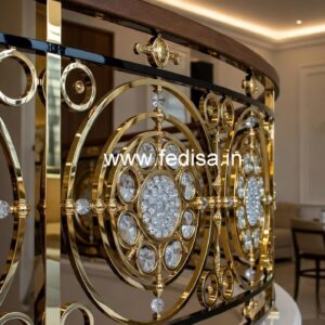 Premium Brass Crystal Railing for Home Decor CR-6304