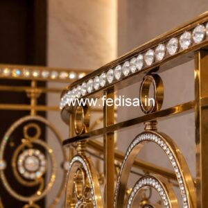 Premium Brass Crystal Staircase Designs CR-6308