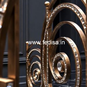 Stylish Brass Crystal Railings for Architecture CR-6316
