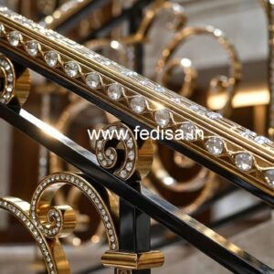 Luxury Brass Crystal Railings for Home Design CR-6325