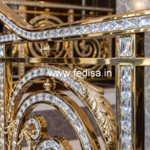 Premium Brass Crystal Railings for Luxury Design CR-6327