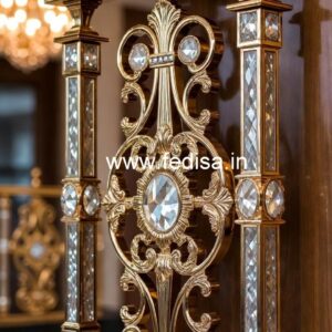 Elegant Brass Crystal Railings for Decor CR-6328