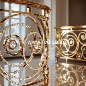 Luxury Brass Crystal Railings for Villas CR-6329