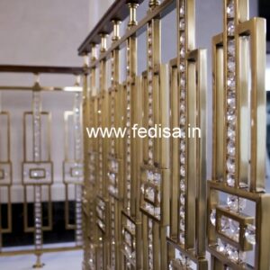 Premium Brass Crystal Railings for Projects CR-6330
