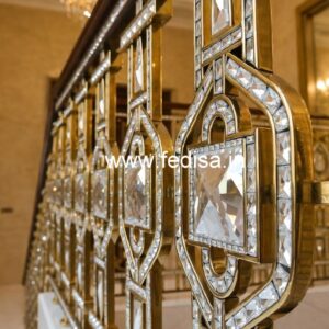 Best Brass Crystal Railings for Luxury Homes CR-6334