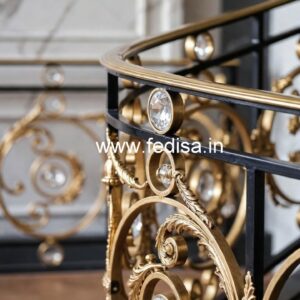 Premium Brass Crystal Railings for Home Design CR-6355