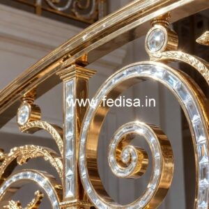 Luxury Brass Crystal Railings for Classic Homes CR-6363