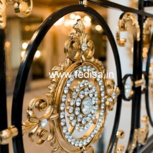 Stylish Brass Crystal Railings for Contemporary Interiors CR-6364