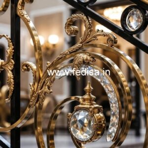 Luxury Brass Crystal Railings for Classic Interiors CR-6371