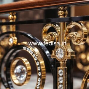 Premium Brass Crystal Railings for Classic Homes CR-6379