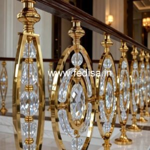Premium Brass Crystal Railings for Design CR-6380