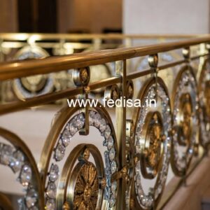 Luxury Brass Crystal Railings for Architecture CR-6381