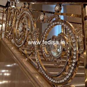 Stunning Brass Crystal Railing Inspiration CR-6392