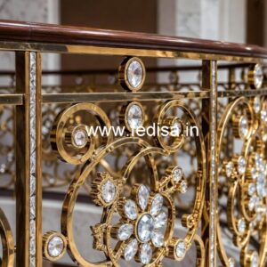 Premium Interior Brass Crystal Railings CR-6402