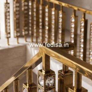 Luxury Interior Railings with Brass Crystal CR-6412