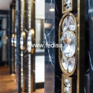 Designer Handcrafted Brass Crystal Railing CR-6416
