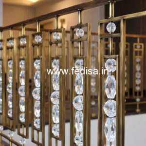 Rich Look Brass Crystal Railings CR-6428
